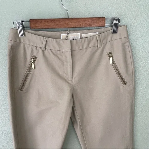 Michael‎ Michael Kors Tan Wellesley Ankle Fit Trousers Size 2 - Picture 2 of 10